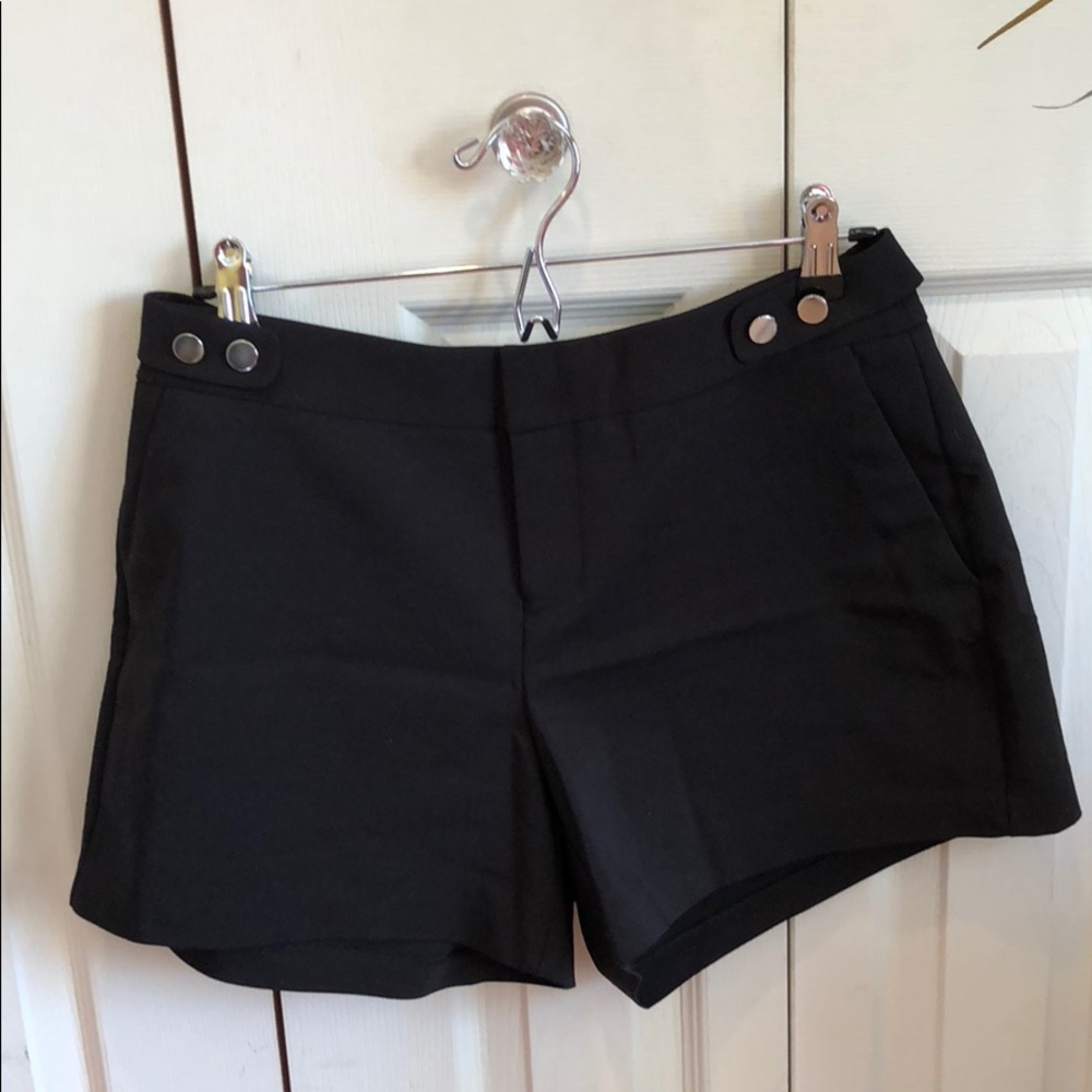 High waisted black shorts